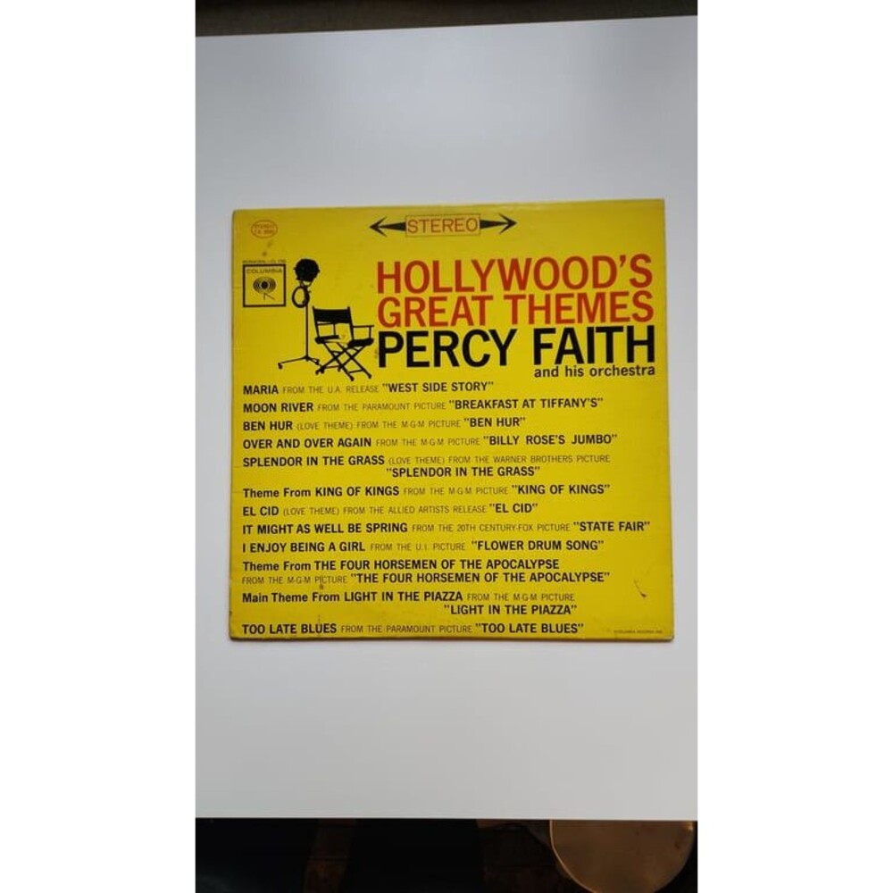 PERCY FAITH: hollywood's great themes COLUMBIA 12" LP 33 RPM